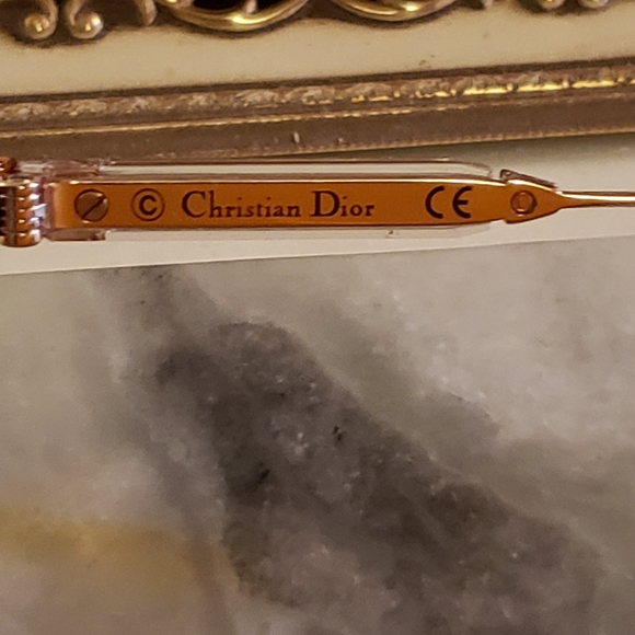 Christian Dior Umbrage Round Tortoise Shell Havanna Red Gold Sunglasses - Picture 10 of 11